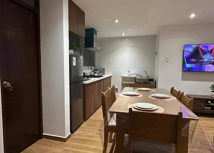 Modern In - Kitchen, Washer And Tv Cusco